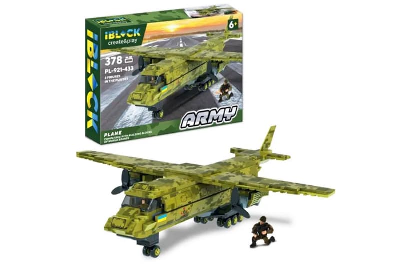 Конструктор PL-921-433 АРМІЯ 378 деталей, коробка 37,5x25,5x6 см IBLOCK