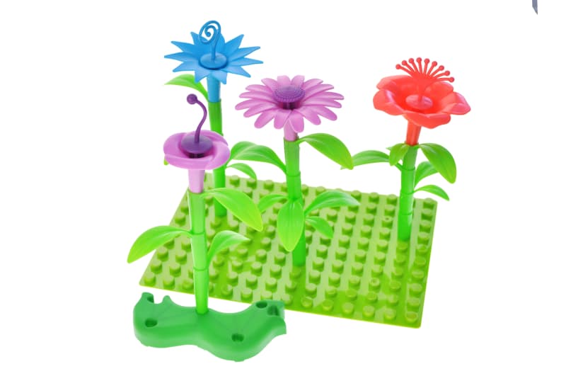 Конструктор 157  "Квіти" 86 дет р.31,4x9,3x21см YG Toys, фото 4