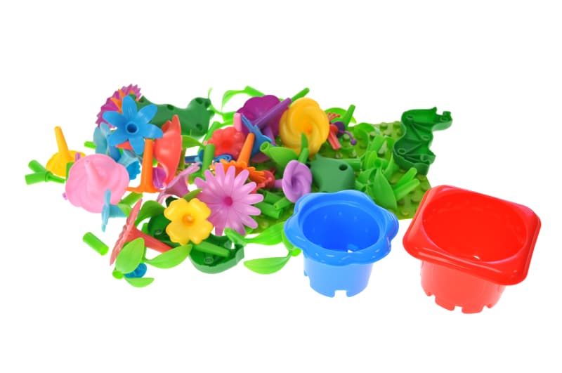 Конструктор 157  "Квіти" 86 дет р.31,4x9,3x21см YG Toys, фото 3