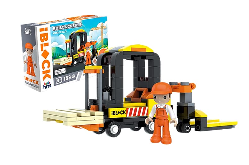 Конструктор Kids hits IBLOCK JUNIOR KH53/002/3 153 дет, короб.