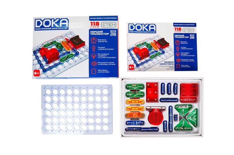 Конструктор електронний D70701"118 СХЕМ" DOKA