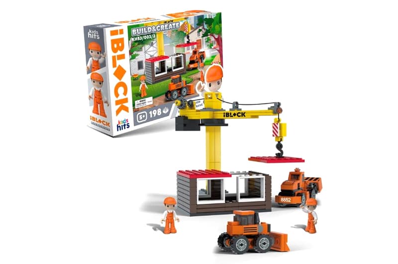 Конструктор Kids hits IBLOCK JUNIOR KH53/003/2 195 деталей короб.