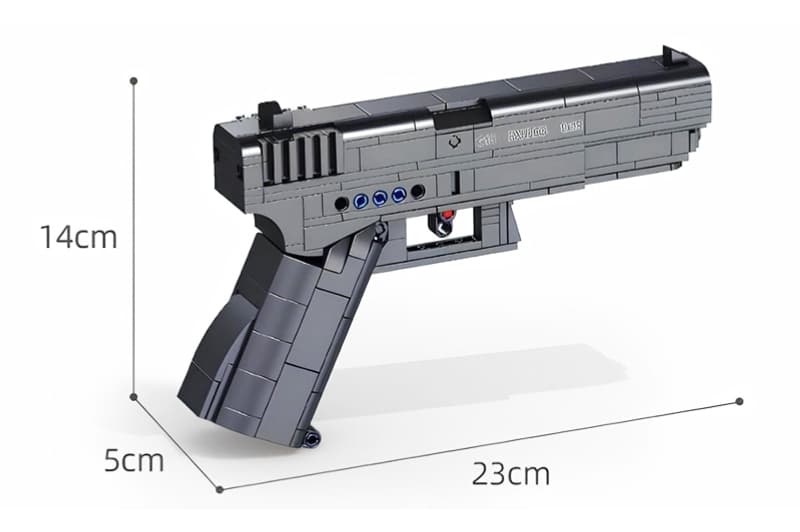 Конструктор YG TOYS «Пістолет G18», 336 деталей, фото 2