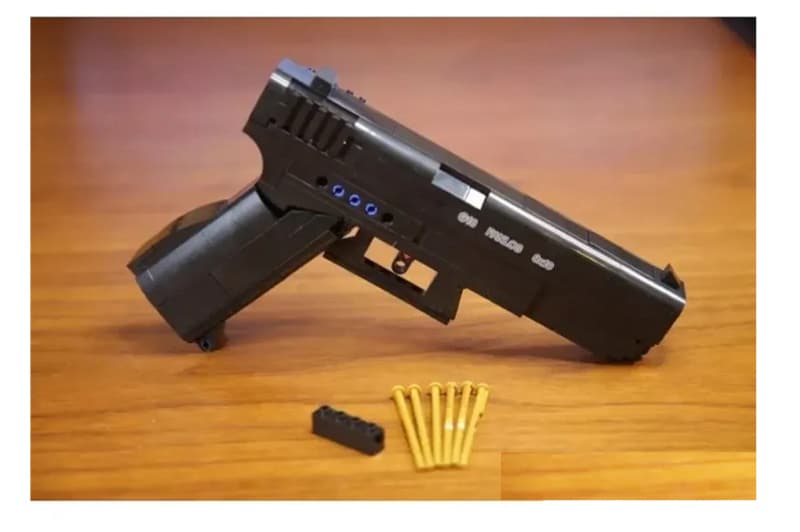 Конструктор YG TOYS «Пістолет G18», 336 деталей, фото 5