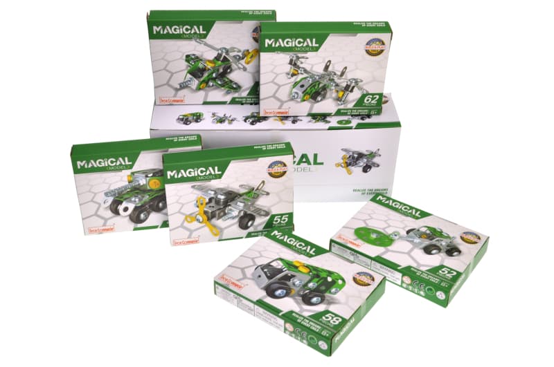 Металевий конструктор YG TOYS, 6 шт. у блоці
