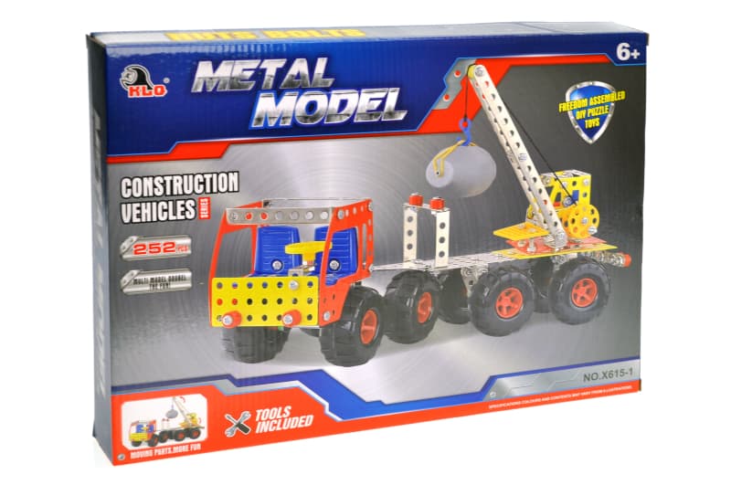 Металевий конструктор YG TOYS «Вантажівка», 252 деталі