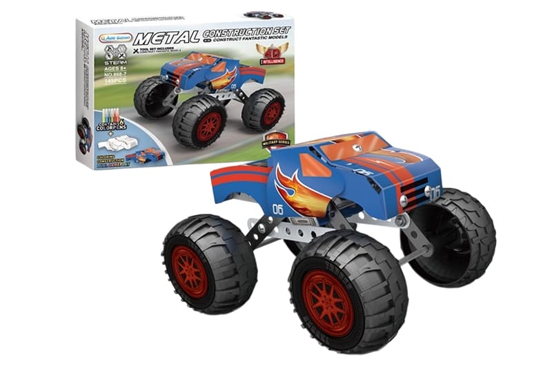 Металевий конструктор YG Toys «МонстрТрак», 149 деталей, 868-7