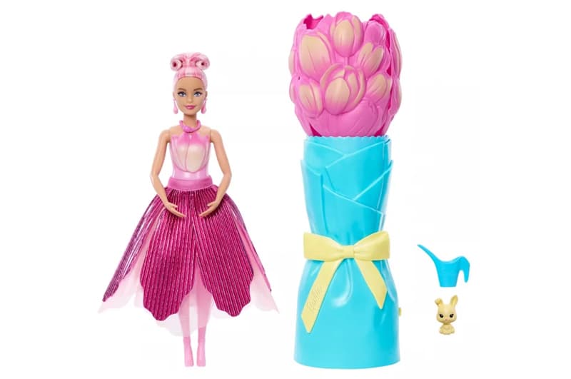 Набір-сюрприз з лялькою Barbie Petal Pop JMF57 "Рожевий тюльпан", фото 3