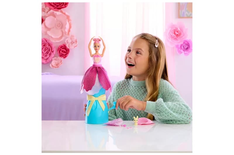 Набір-сюрприз з лялькою Barbie Petal Pop JMF57 "Рожевий тюльпан", фото 5