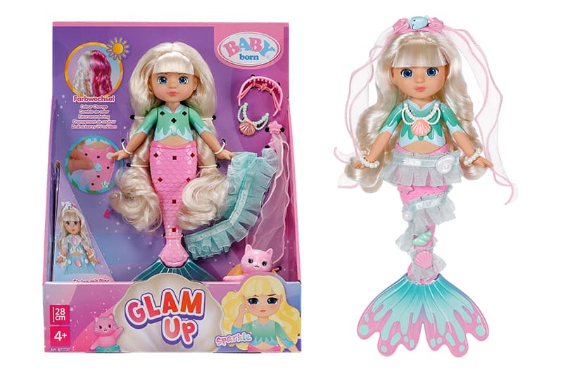 Лялька BABY BORN «Glam Up» Русалонька Спаркл, 28 см, з аксесуарами
