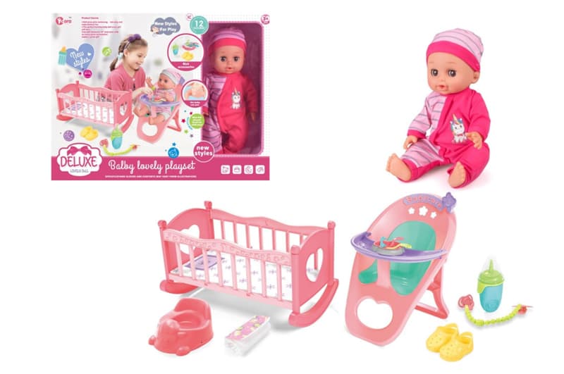 Пупс з WZB1109-4 з аксесуарами, в коробці р.46x10,5x35 см YG Toys