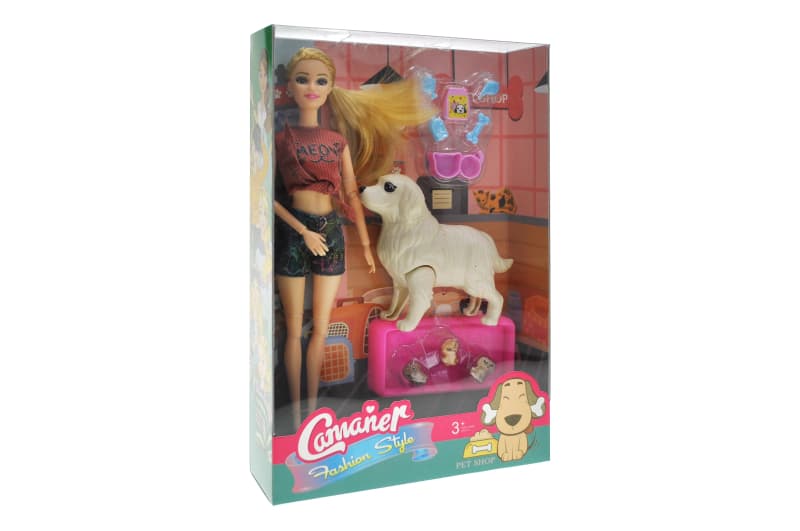 Лялька з собакою YG TOYS KQ163 у коробці