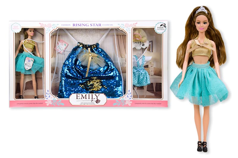 Лялька Emily QJ083 зі спідницею для дитини