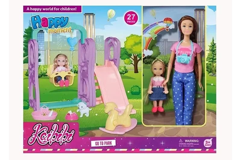 Набір ляльок WG229 з гіркою, в коробці р.42x6x32 см YG Toys