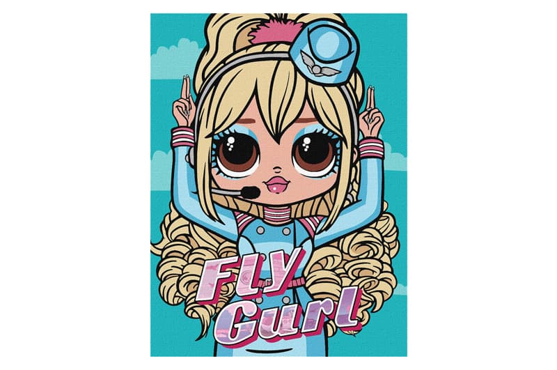 Набір для розпису по номерах Ideyka «L.O.L. Fly Gurl», 30×40 см, KHO6275