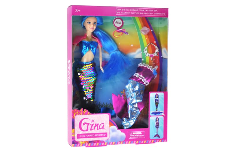 Лялька "Русалка" GN027 з аксесуарами в коробці р.32x5,5x23см YG Toys