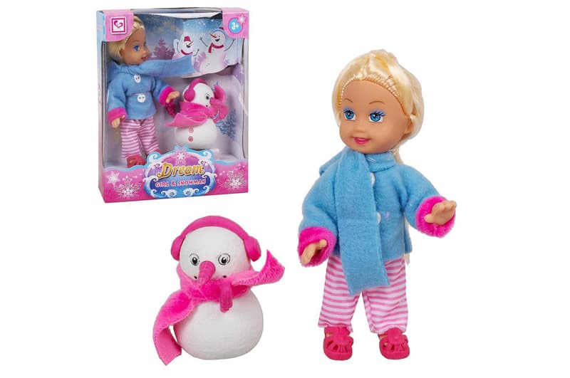 Лялька K899-83 "Mini doll" з сніговиком, в коробці р.12,3x4,5x15 см YG TOYS