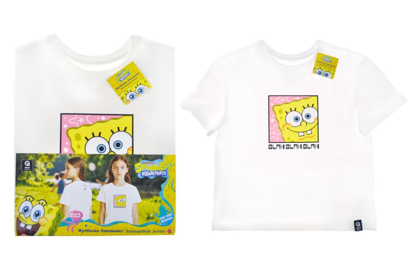Футболка бавовняна QB-SB-001-05-122-128 SpongeBob Junior 122-128 qbee, фото 2