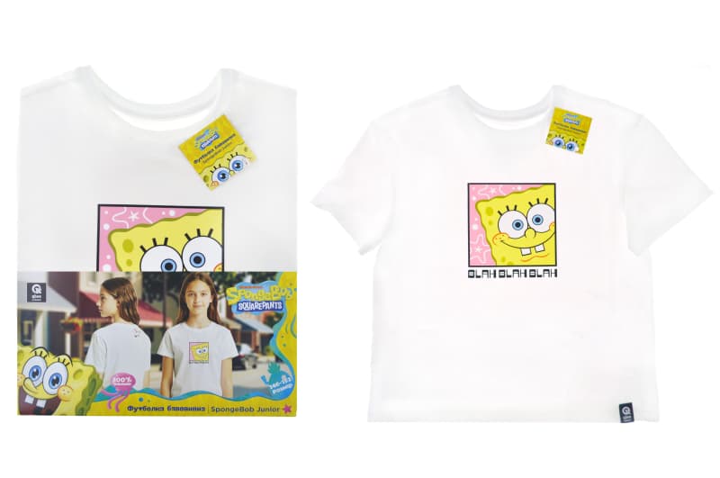 Футболка бавовняна QB-SB-001-05-146-152 SpongeBob Junior 146-152 qbee, фото 2
