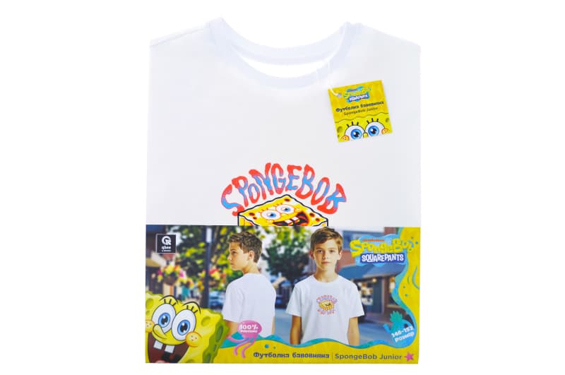 Футболка бавовняна QB-SB-001-17-146-152 SpongeBob Junior 146-152 qbee, фото 4