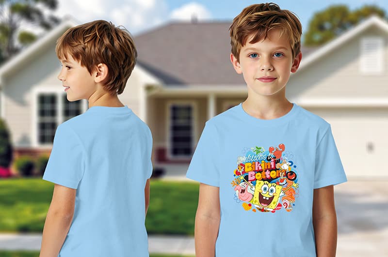 Футболка бавовняна QB-SB-001-03-110-116 SpongeBob Kids 110-116 qbee
