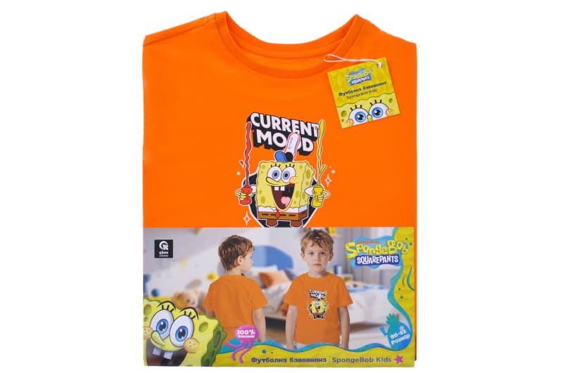 Футболка бавовняна QB-SB-001-13-86-92 SpongeBob Kids 86-92 qbee, фото 4