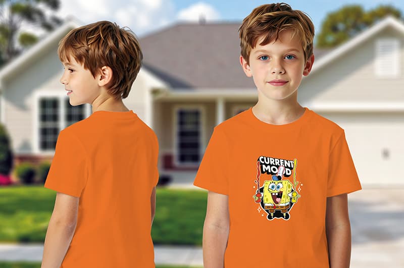 Футболка бавовняна QB-SB-001-13-110-116 SpongeBob Kids 110-116 qbee