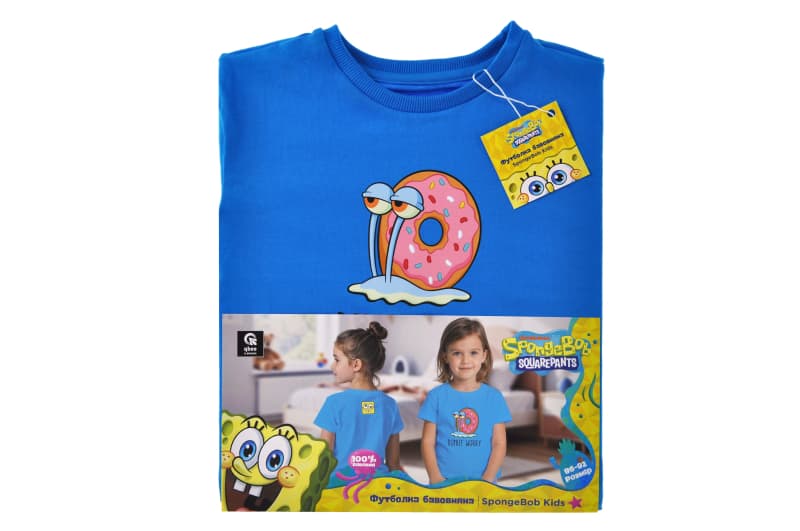 Футболка бавовняна QB-SB-001-14-86-92 SpongeBob Kids 86-92 qbee, фото 4