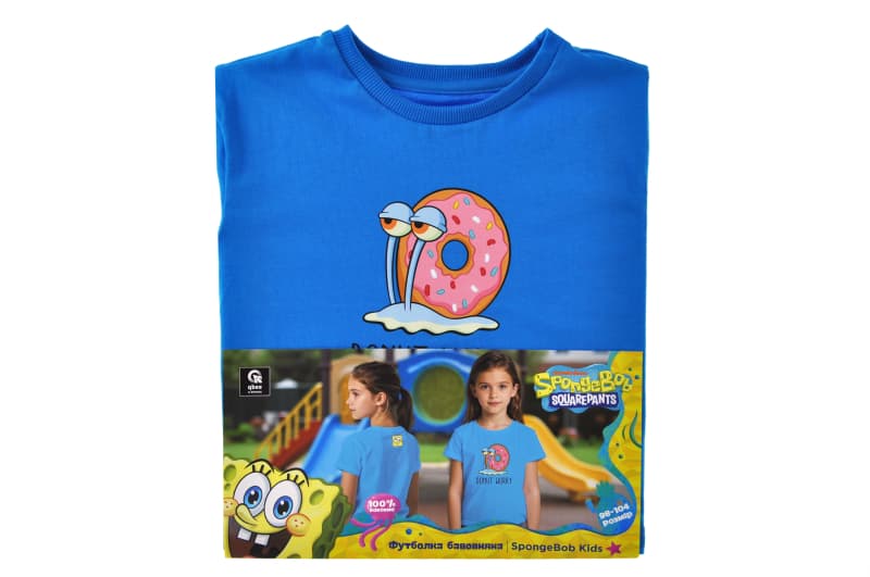 Футболка бавовняна QB-SB-001-14-98-104 SpongeBob Kids 98-104 qbee, фото 2