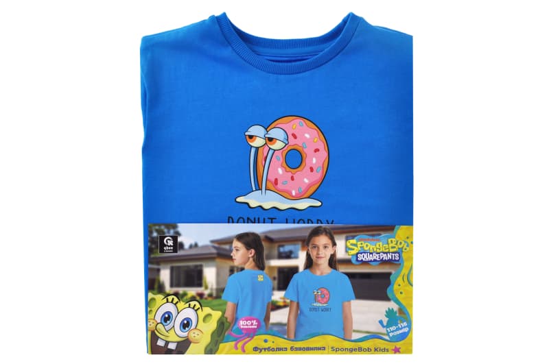 Футболка бавовняна QB-SB-001-14-110-116 SpongeBob Kids 110-116 qbee, фото 6