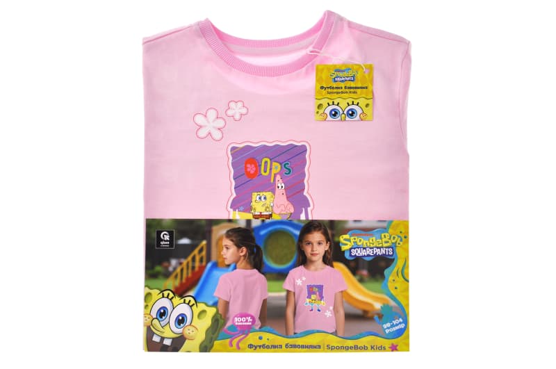 Футболка бавовняна QB-SB-001-15-98-104 SpongeBob Kids 98-104 qbee, фото 3