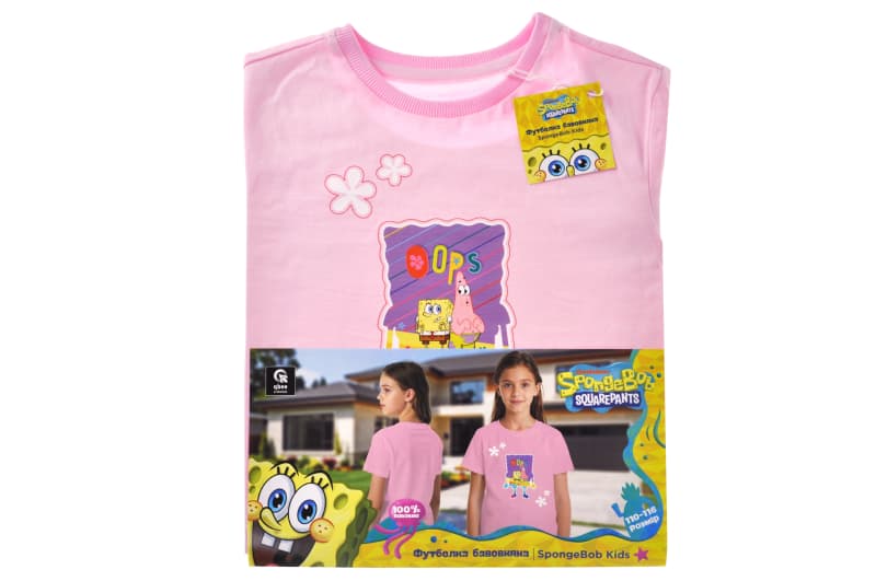 Футболка бавовняна QB-SB-001-15-110-116 SpongeBob Kids 110-116 qbee, фото 3
