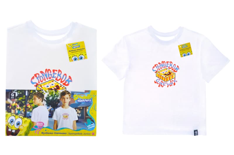 Футболка бавовняна QB-SB-001-17-146-152 SpongeBob Junior 146-152 qbee, фото 2