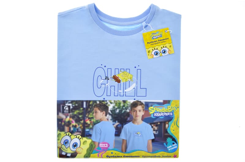 Футболка бавовняна QB-SB-001-18-146-152 SpongeBob Junior 146-152 qbee, фото 5