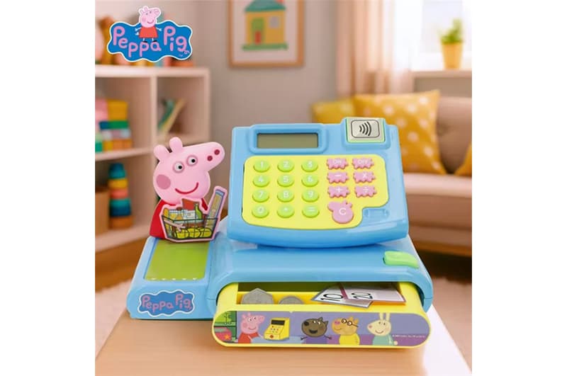 Касовий апарат 1684937 PEPPA на батарейках, музика Peppa Roleplay, фото 2