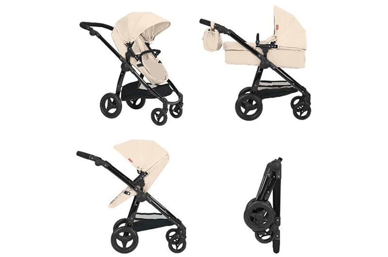 Коляска для ляльки 2в1 ULTRA 9696 CREAM з сумкою метал.кор.51x14.5x44.5см CARRELLO