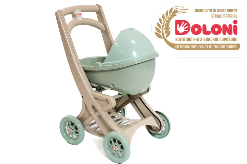 Візочок для ляльок 0121/01eco з люлькою Eco Green DOLONI