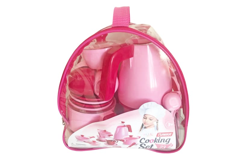 Набір посуду "Cooking Set" 23предмети рожевий 1740 Юніка, фото 2