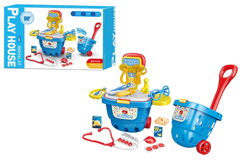 Лікарський набір 9237 у візку р.31,5x17,5x19,5 см YG Toys