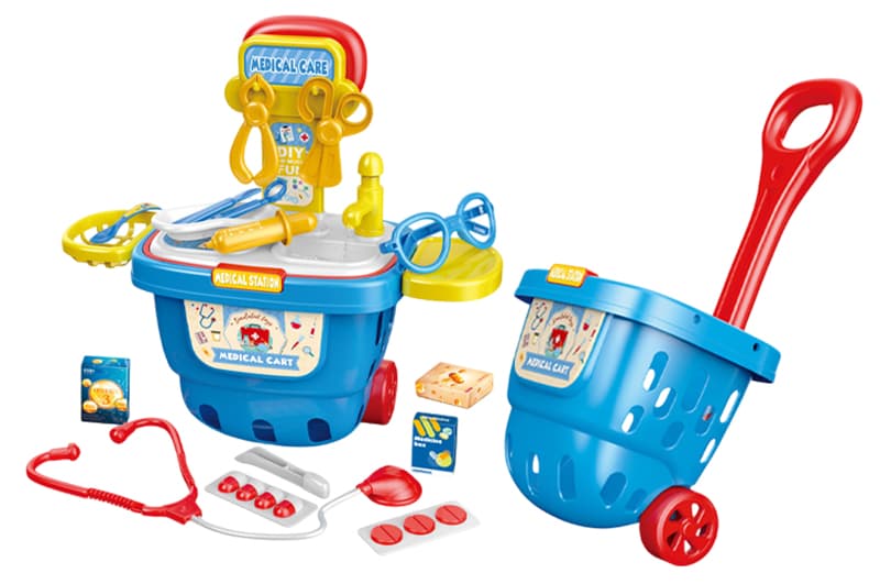 Лікарський набір 9237 у візку р.31,5x17,5x19,5 см YG Toys, фото 2