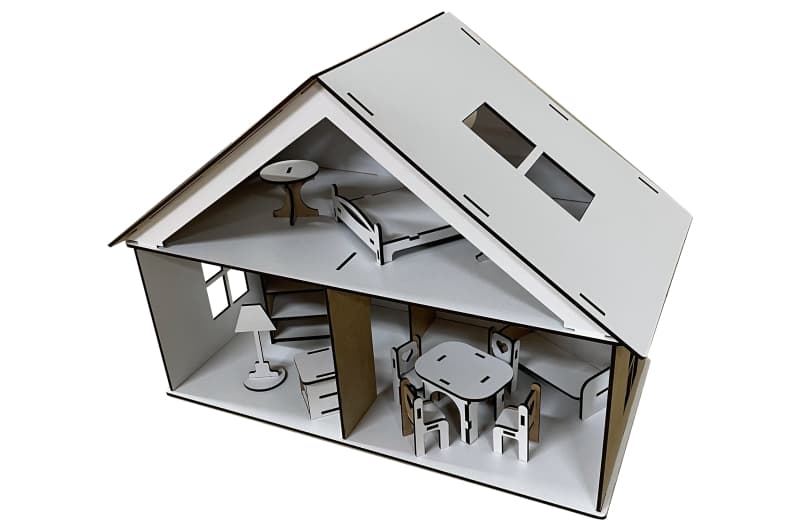 Ляльковий будиночок АМ-1.01 «LOL HOUSE» Білий, фото 3