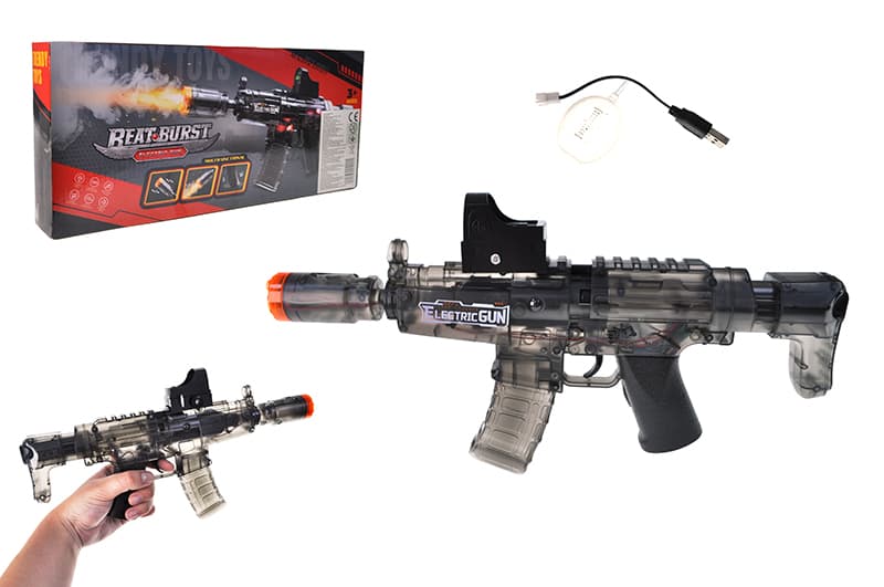 Автомат BYY001 з акумулятором, свiтло, звук, пар, у коробці