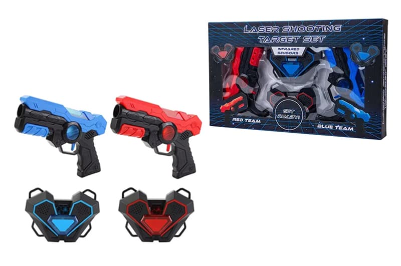Набір бластерів 9803-6 "Laser Battle" на батарейках, в коробці р.45x27x5 см YG Toys