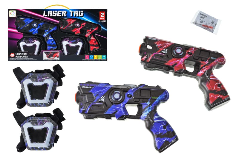 Набір бластерів 2140C-1 "LASER TAG" на батарейках, в коробці р.39.5x6x21 см YG Toys
