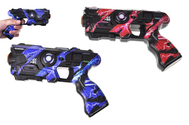 Набір бластерів 2140C-1 "LASER TAG" на батарейках, в коробці р.39.5x6x21 см YG Toys, фото 3