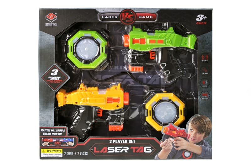 Пістолет з лазером і мішенню 869-25 в коробці р.35x7x32 см YG Toys