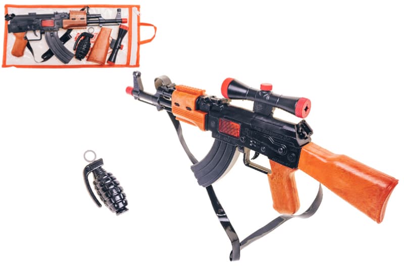 Автомат механічний "Калаш Джей" з набором 810 GoldenGun, фото 2