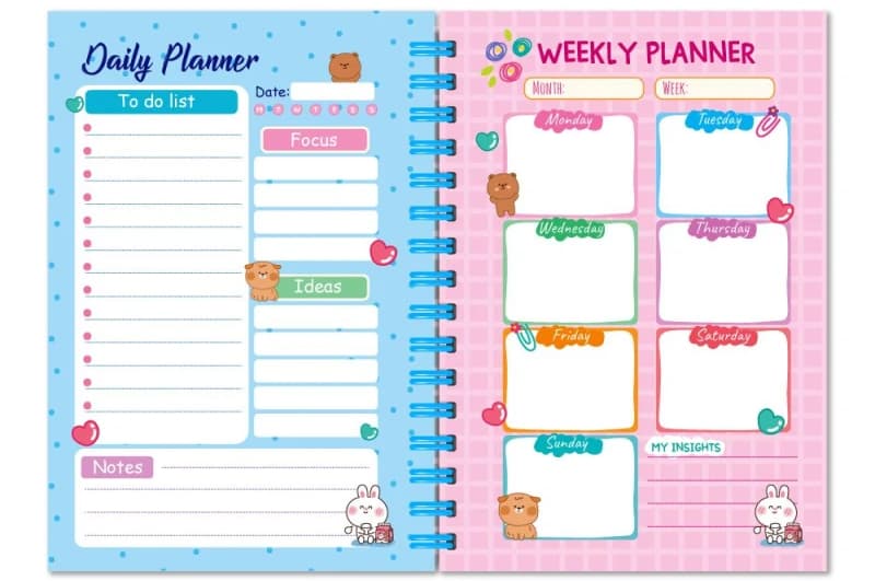Блокнот для дівчаток LS-01 "Only Girls Planner" В6 Апельсин, фото 2