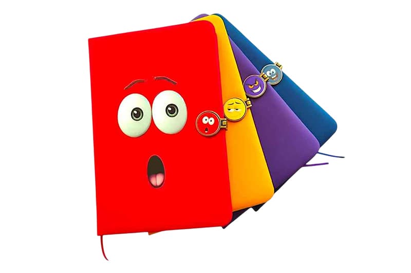 Блокнот на магніті А5 763876ML PU Smiley р.14x21см, 80 арк, фото 2