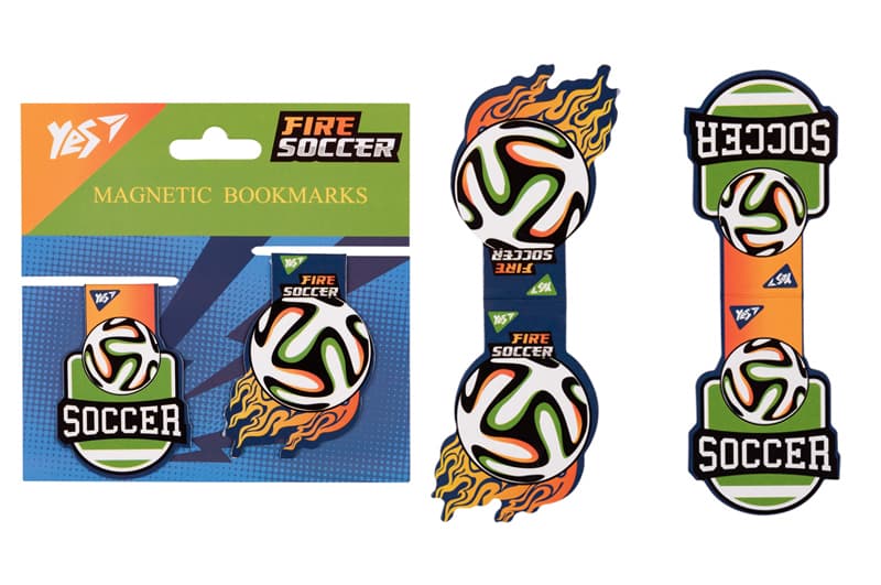 Закладки магнітні 708111 "Football Soccer", 2шт Yes